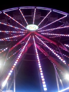 brightly colored ferris wheel at the Treasure Island Music Festival