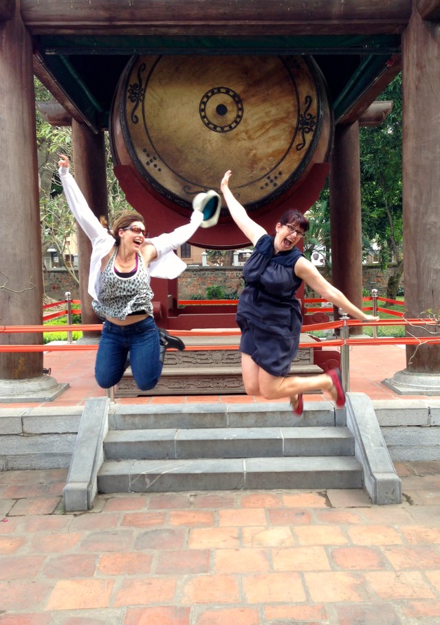 Rose and Lori at the Temple of Literature