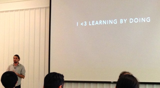 Nikolay teaching about learning