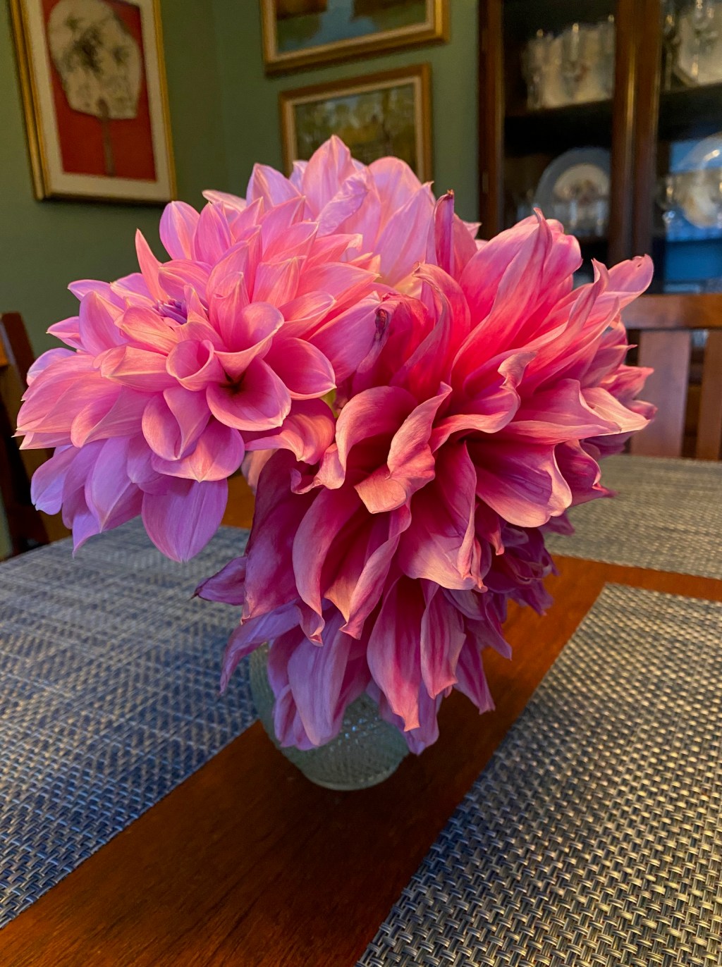 Three Dahlias